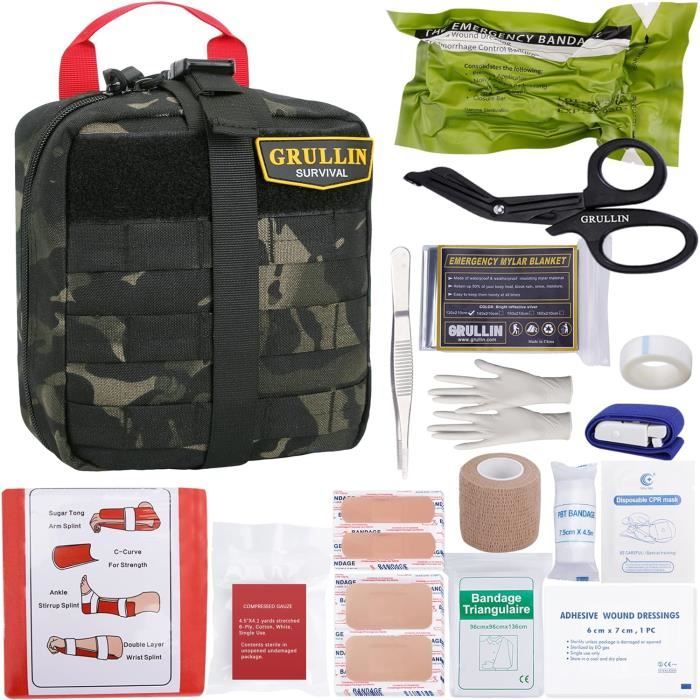 Trousse de premiers soins d'urgence pour traumatisme (Deluxe)