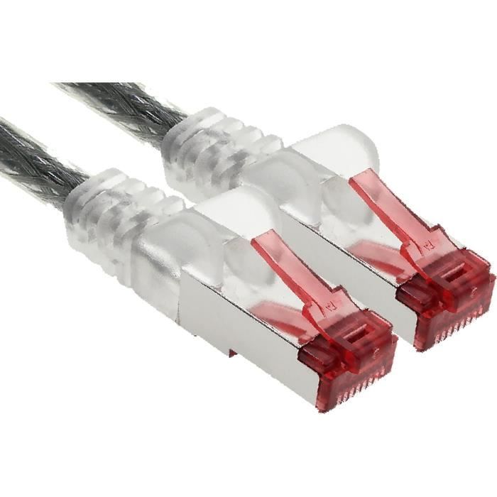 1X 30M Câble Patch Cat6 S-Ftp Pimf Blindage Câble Réseau Cat.6 Rj45 ...