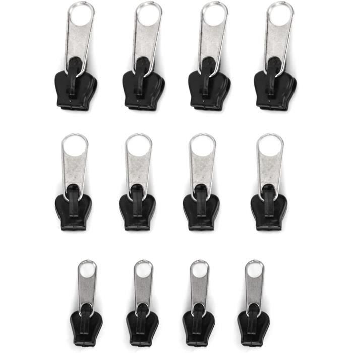 Fermeture Éclair Longue En Résine – 60 à 250 Cm – Noir Ou Blanc – Pour Réparation Veste, Sac, Tente – Bricolage & Couture