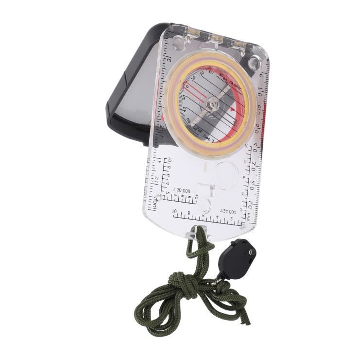 Boussole Randonnée Multifonctionnelle IP65 Portable Boussole avec Cadran Lumineux Fluorescent Boussole Randonnée Multifonctionnelle IP65 Portable Boussole avec Cadran Lumineux Fluorescent