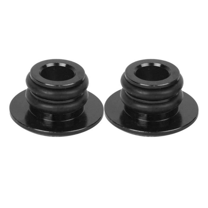 Bouchon de guidon G335 en alliage d'aluminium CNC anti-corrosion pour vélo de montagne VGEBY - Noir