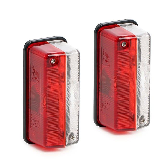 Wiltec Feux de position – 2x Lampe C4W 12 V – 93 x 48 x 38 mm – Feux d’encombrement Gabarit – Éclairage routier pour Remorque Campin