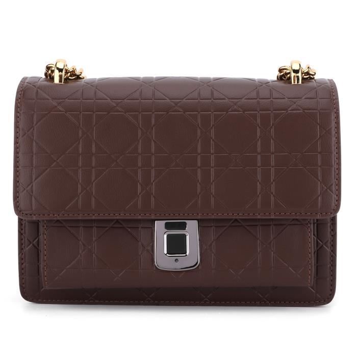 YOSOO Sac d'empreintes digitales Sac à bandoulière simple pour femme, serrure de sécurité à