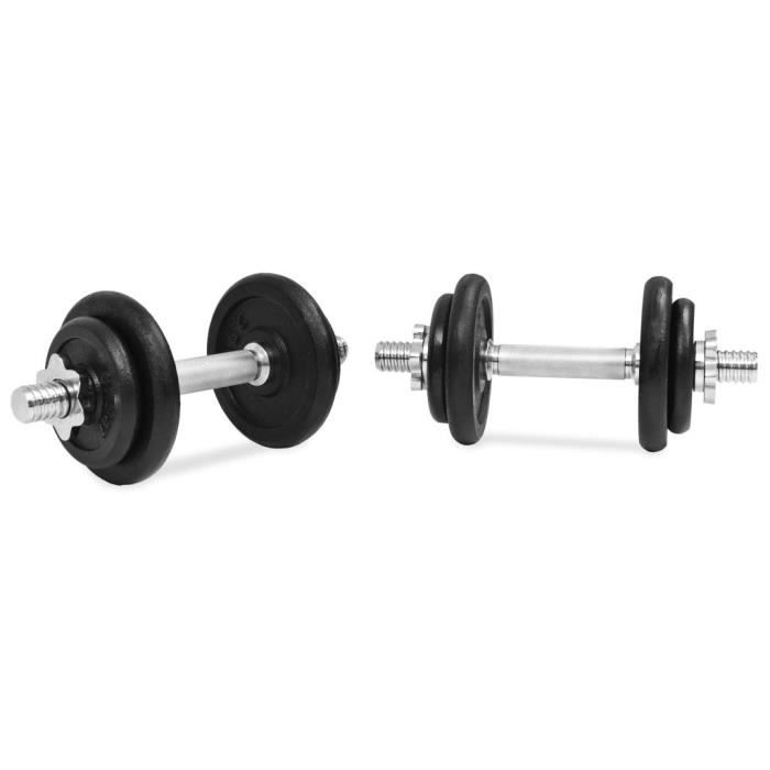 Set d'haltères curl SZ en fonte Gripper 35 kg – Gorilla Sports FR