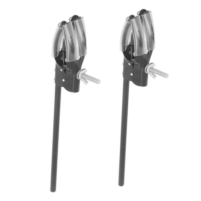 Support De Pince De Labo à 2 Mors - Longueur 8 Pouces, Avec Base En Verre Fondu - Neuf