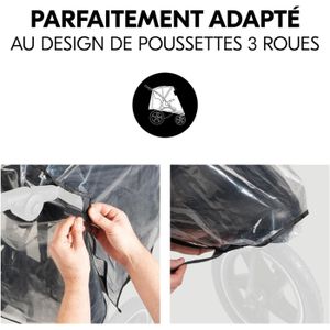 SONARIN Housse De Pluie Universelle Poussette - EVA Épais Sans PVC, Fenêtre Panoramique & Aération