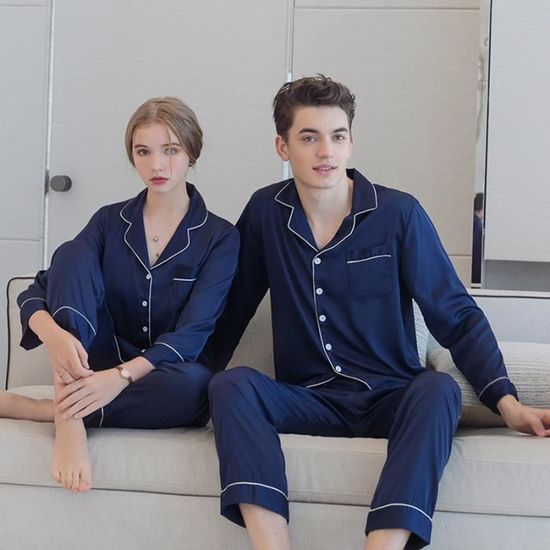 Pyjama Hiver Femme Sumeyuyu - Ensemble 2 Pièces Coton Manches Longues - Vêtement De Nuit Confortable