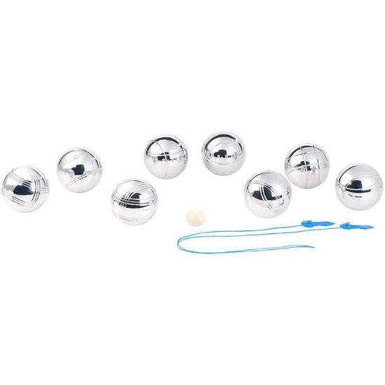 Boules de pétanque - PEARL - Pack de 8 - Métal - 72 mm - Housse de transport incluse