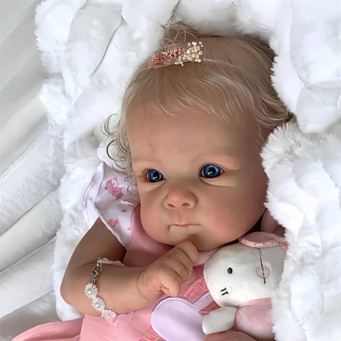 Poupée Bébé Reborn en Vinyle Souple, Réaliste, 22 Pouces, 57Cm, Jol Poupée Bébé Reborn en Vinyle Souple, Réaliste, 22 Pouces, 57Cm, Jol