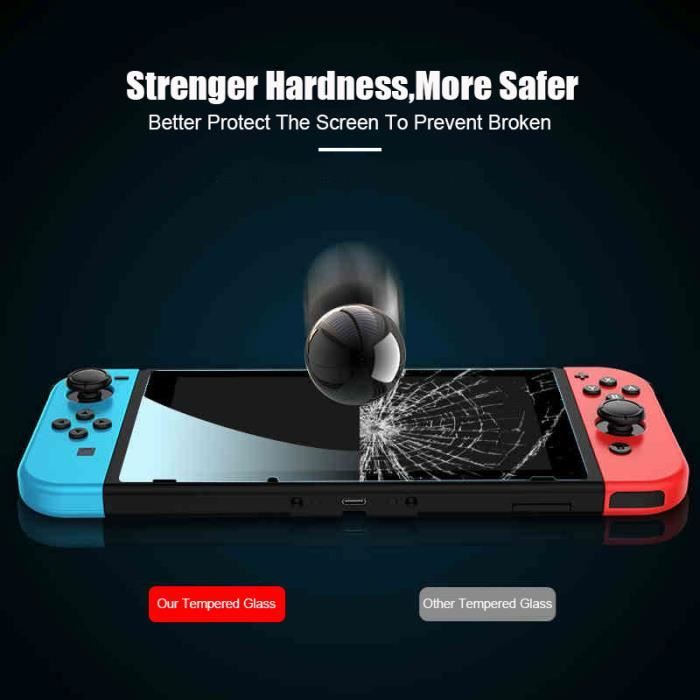 Pour le commutateur OLED Protecteur d'Écran Anti-Rayures Pour Nintendo Switch  Oled, Film de Protection en Ver - Cdiscount Informatique