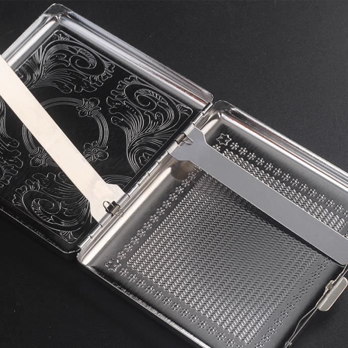 Bote  Cigarettes en Mtal Argent, pour Cigarette de 20 pices, 8.5 cm -  Cdiscount Au quotidien