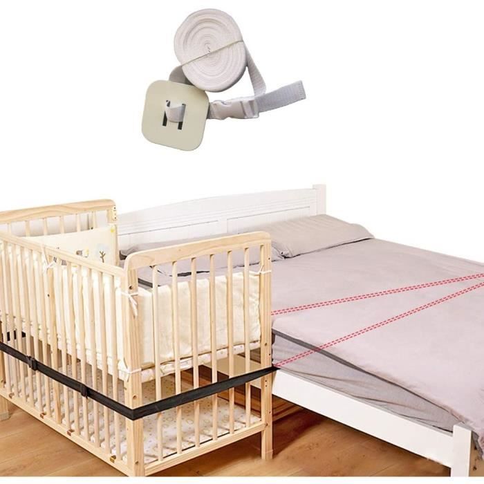 Ceinture pour lit bébé, ceinture de lit supplémentaire blanche, fixation de  lit supplémentaire