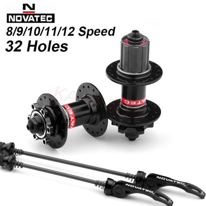 Paire De Moyeux VTT 32 Trous – Disque 6/9/12v – QR/Thru – Alliage, Neuf