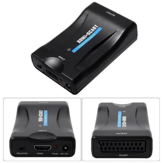 Adaptateur Péritel Vers HDMI Hama - Full HD 1080p - Pour TV Modernes Et Appareils Rétro