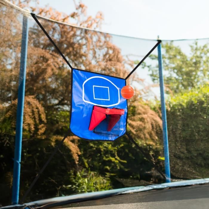 Générique Panier de Basket pour Trampoline Extérieur,Ensemble de Jeu de pour,Kit de Basket Interactif pour Trampoline - pour Faire de l'exercice en extérieur, Jardin, Parc, Aire de Jeux, fête ou à Générique Panier de Basket pour Trampoline Extérieur,Ensemble de Jeu de pour,Kit de Basket Interactif pour Trampoline - pour Faire de l'exercice en extérieur, Jardin, Parc, Aire de Jeux, fête ou à