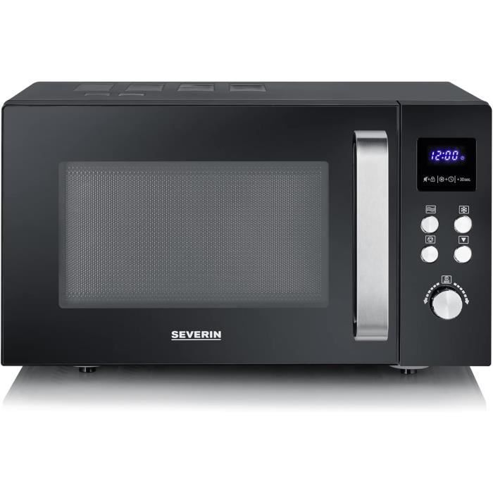 Four Micro-ondes Domo DO2925 25L - 900W - Plateau Tournant - Commande Mécanique - Rouge - Idéal Cuisine