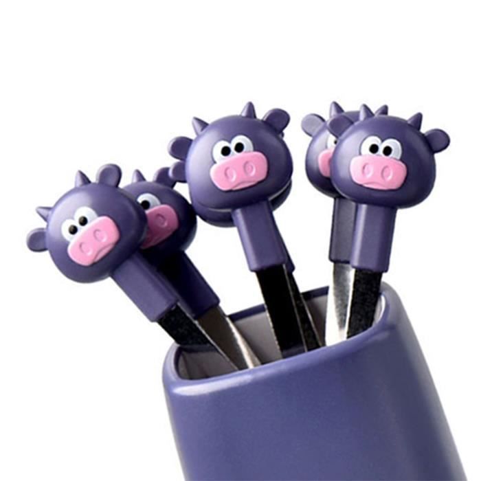 Lot De 20 Mini Fourchettes à Fruits Pour Enfants - Forme Animaux, Plastique Sans BPA, Pour Goûter Et Fête