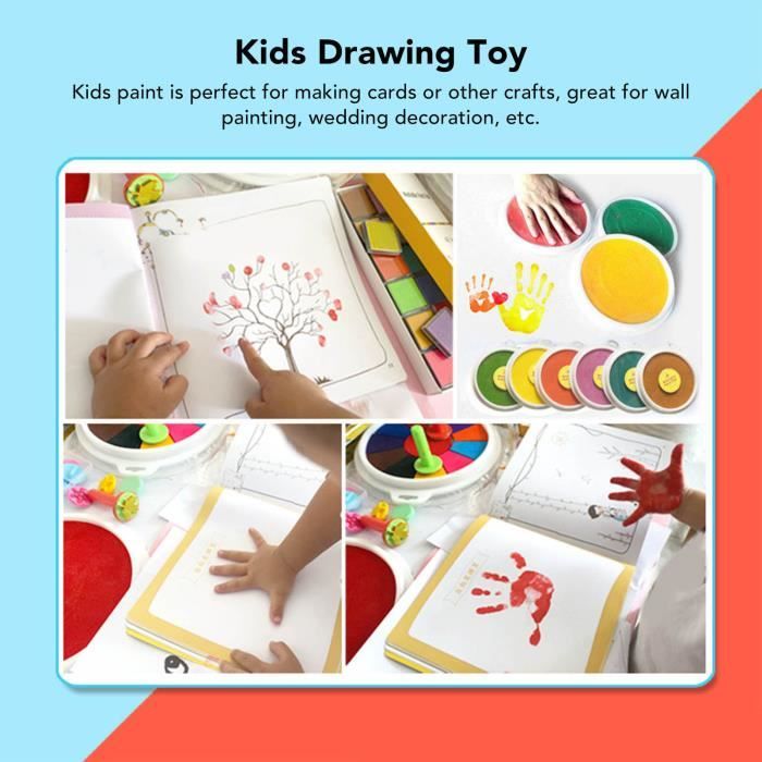 Set De 4 Pots De Peinture à Doigts, Acheter Peinture Au Doigt Lavable