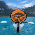 Voile de kayak pliable avec Fenêtre Claire (Orange - 108cmx108cm)@ht-2