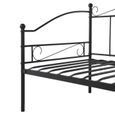 IPOTIUS Cadre de lit Simple pour Adults Enfants, 90 x 190cm - Noir-2