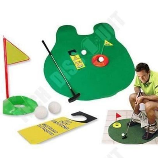 Paquets de toilette de golf jouets récréatifs, jouet mini golf