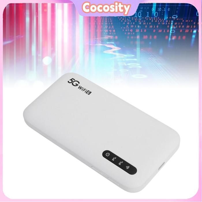 Topiky Hotspot Mobile WiFi 5G per Viaggi, Router 5G con Slot per Scheda SIM, Modem 5G, Dispositivo WiFi Portatile per Viaggi, Router con Copertura Topiky Hotspot Mobile WiFi 5G per Viaggi, Router 5G con Slot per Scheda SIM, Modem 5G, Dispositivo WiFi Portatile per Viaggi, Router con Copertura