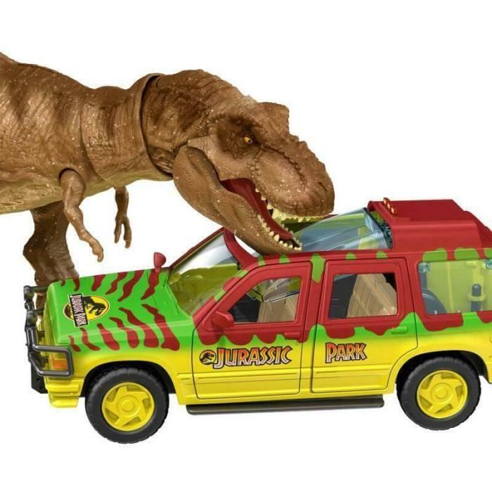 Jurassic World Legacy T Rex Voiture 1 dinosaure 1 figurine Cdiscount Jeux Jouets