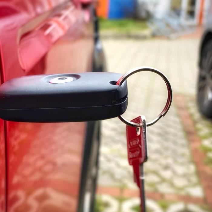 YuGtcen Lot De 24 Anneaux Porte-clés Ronds à Ressort Pour Porte