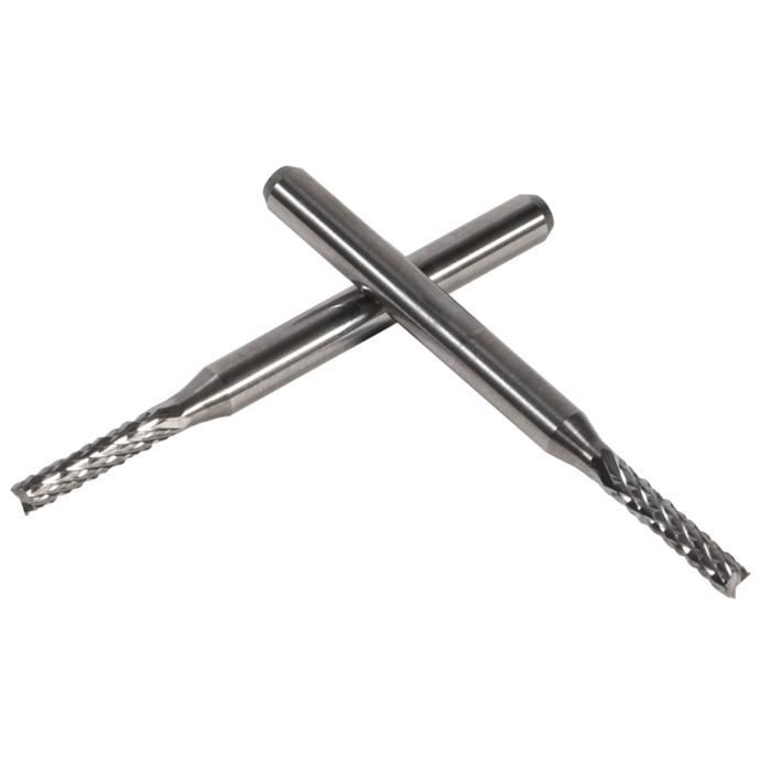 10pcs Fraise en Bout en Carbure Cémenté À Gravure Bits Sculpture Perceuse Outils Endated Mill 1-3mm - Bricolage