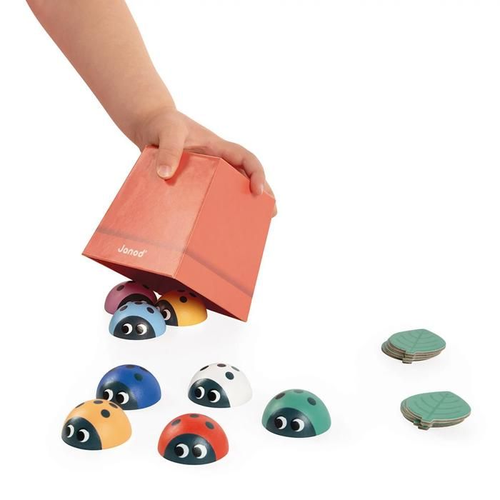 Janod - Jeu de Mémoire Coccinelles - Idéal préparation Maternelle et Petite Section - Apprendre Les Couleurs - Jouet Educatif Enfant - Dès 24 Mois, J05079 | Votre wishlist sur