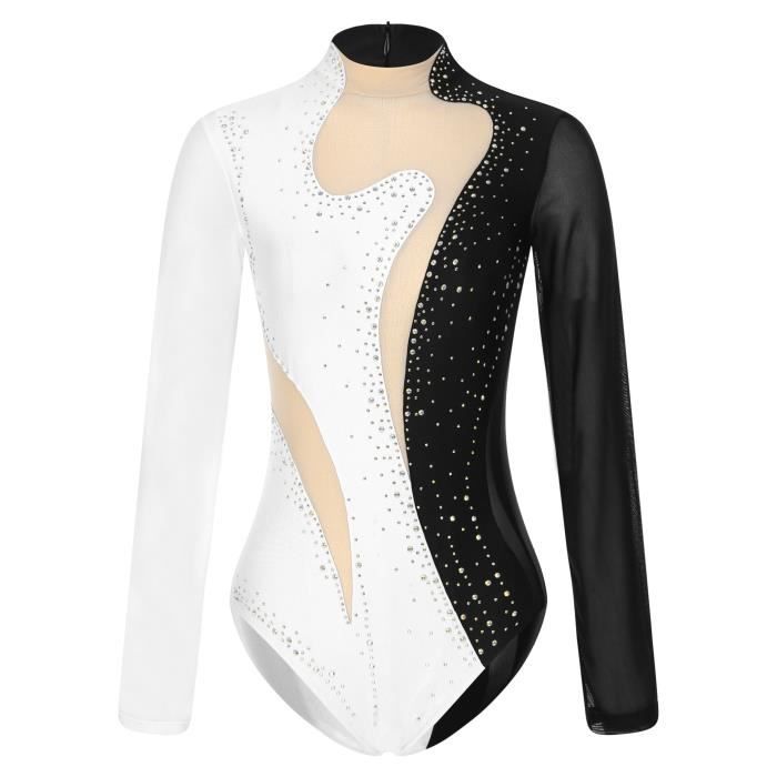 Jupette amovible de Gymnastique Rythmique (GR) Noire Strassée DOMYOS