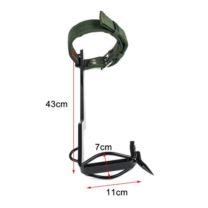 Crampons D'escalade Pour Arbres DFENG - Hauteur Réglable 41-48 Cm, Pointes En Acier, Pour élagage Ou Cueillette