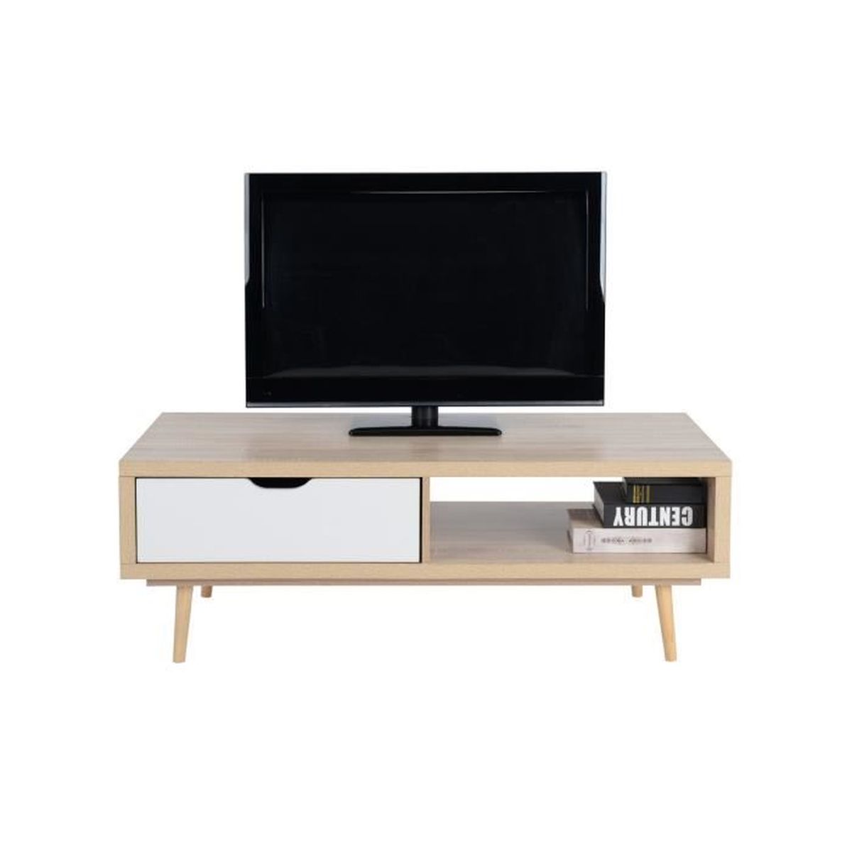 Meuble Tv Table Basse Laterale De Tv Table A The Table De Chevet Avec Table Uperieure Mdf Rectangle Pieds En Bois De Pin Achat Vente Meuble Tv Mural F1 Meuble