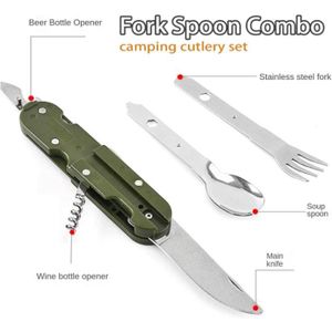 Couteau multifonction de randonnée et couvert pour table