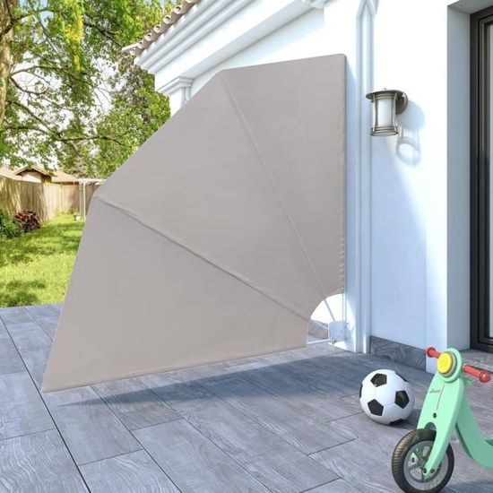 Auvent Lat/éral R/étractable Store Lat/éral en Tissu avec Support Solid en Fer Paravent Ext/érieur pour Jardin Balcon Terrasse Anti Solaire UV Vent 160 Ejoyous Abri Soleil pour Balcon 300CM Noir