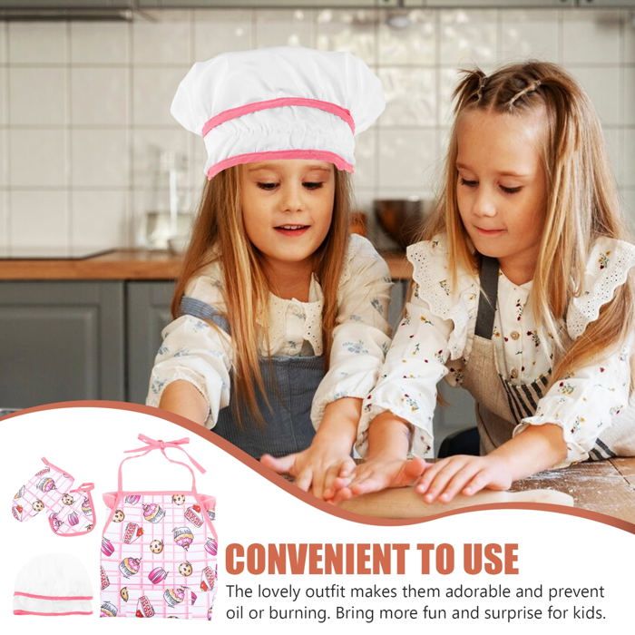 Tablier et toque de chef Yvonne Ellen Mini pour enfants, édition limit