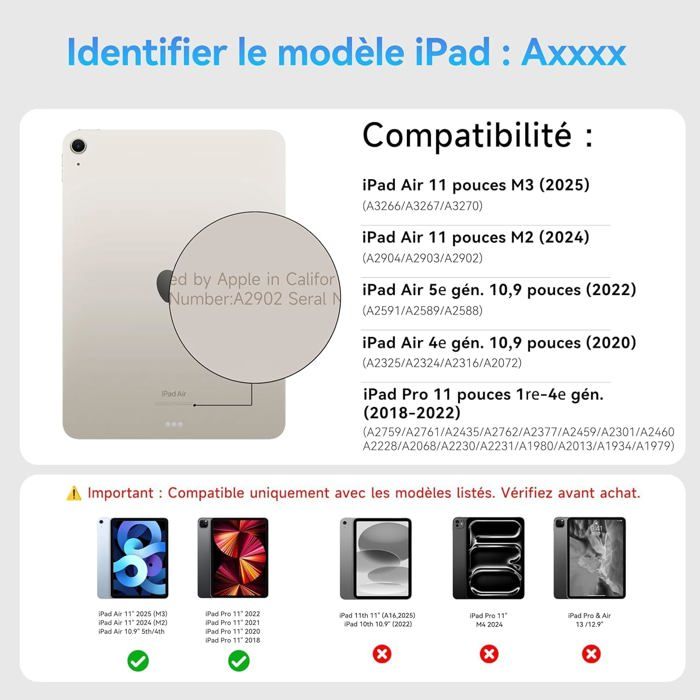 Clavier Azerty Magnétique pour IPad pour 2/3/4 génération , prix 17,000 FCFA - Cameroun, Douala