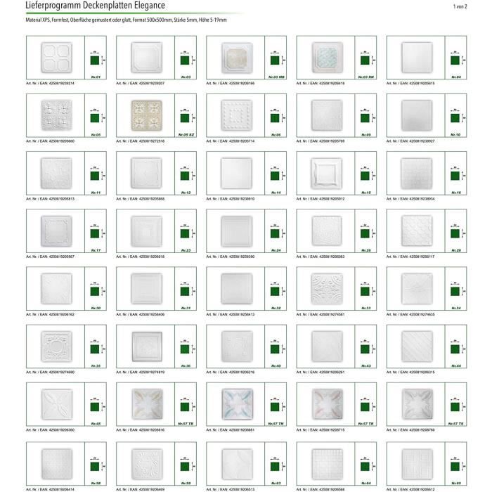 Plaques de plafond en polystyrène XPS Plaques décoratives blanches légères et indéformables