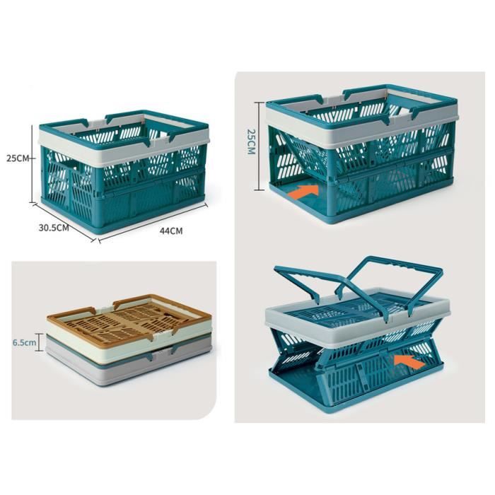 Acheter Panier De Rangement Pliant De Camping, Pique-nique, Grande Capacité, Barbecue En Plein Air, Pêche, Boissons Et Fruits