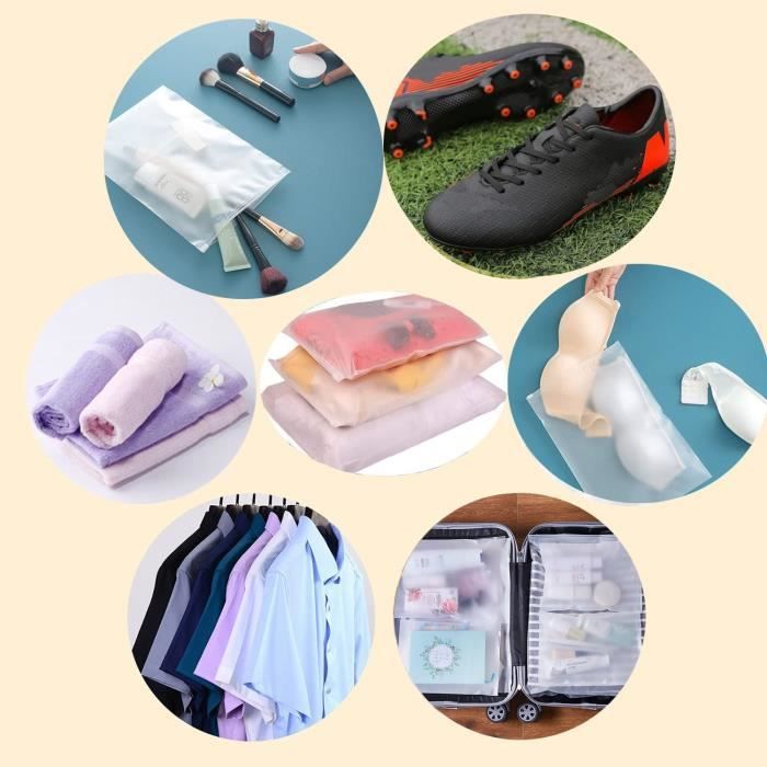 Sac plastique sale rangement vetement