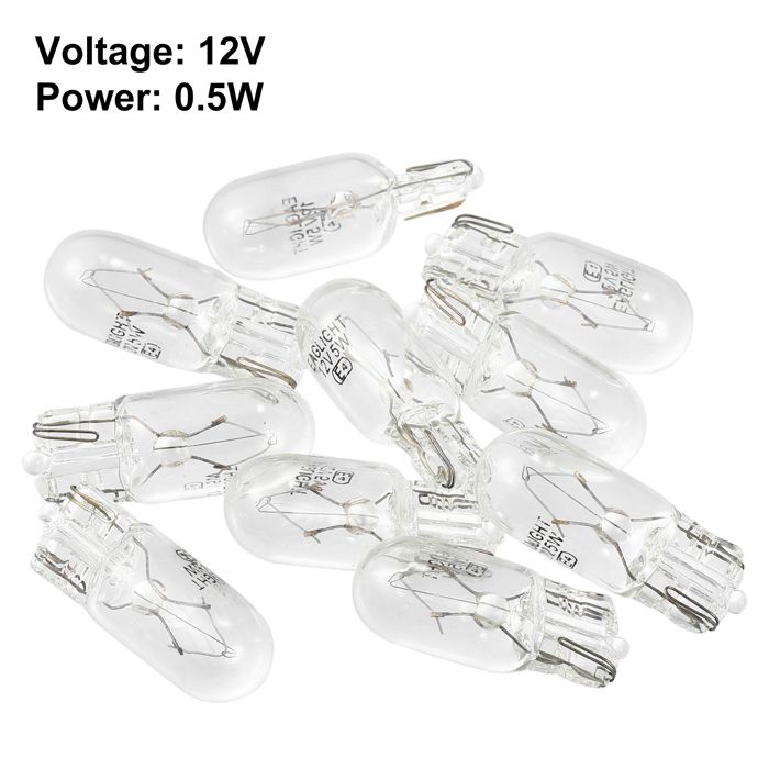 Lot De 10 Ampoules LED BA7S 12V - Blanc 50 Lm - Pour Tableau De Bord Et Témoins Voiture