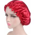 Bonnet de Nuit Turban Foulard Islamique en Satin Femme Chapeau Doux g7478-0