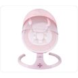 Balancelle Transat bébé électrique Multifonctionnel Vibrant et Musical Rose Pour 0-12 mois bébé, Coussin amovible et confortable -0