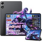 Oscal Pad 100 Tablette Tactile 12" Android 15 2.4G+5G Wifi RAM 24Go ROM 256Go/SD 2To 9000mAh 16MP+8MP Dual SIM,Mode PC WPS - Gris