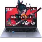 MICREAR PC Portable Gaming,AMD Ryzen 7 6800H,(8C/16T,Jusqu'à 4,7GHz),DDR5 32Go RAM 1To SSD,WiFi6,Touch ID，Windows 11 Pro,Ordinateur