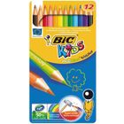 Crayons de Couleur BIC ECOlution Kids Evolution - Boite Métal - 12 Crayons - Couleurs Vives