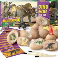 Oeufs de Dinosaure Kit de Fouille 12 Pack  œuf de Dino Jouet D'archéologie Fête de Pâques Jouets STEM Jouets éducatifs Cadeau