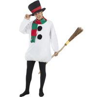 FUNIDELIA Déguisement bonhomme de neige homme - Déguisement homme et accessoires Halloween, carnaval et NoelTaille: S