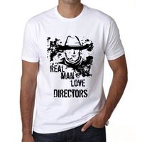 Homme Tee-Shirt Les Vrais Hommes Aiment Les Réalisateurs – Real Men Love Directors – T-Shirt Vintage