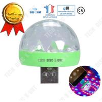 TD® Mini lumière disco lampe de scène de soirée led projecteur RGB effet DJ boule cristal éclairage soirée fête club bar ambiance